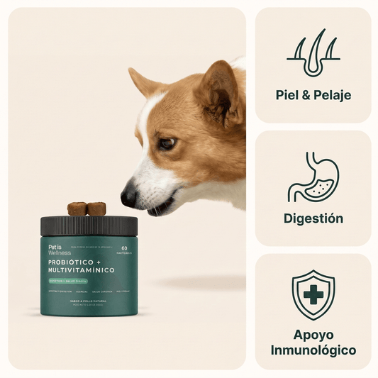 Multivitamínico PW-01™ Adiós alergias y comezón en sólo 21 días - Pet is Wellness